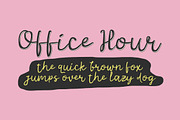 Nine to Five Fonts, a Sans Serif Font by giemons™ (Thumbnail 8 of 8)