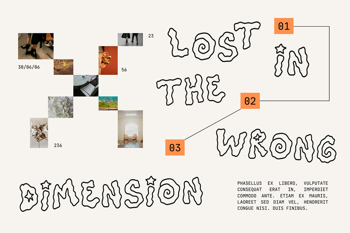 Meltopia Outline Retro Font, a Handwritten Font by Nonceni (Photo 6 of 9)