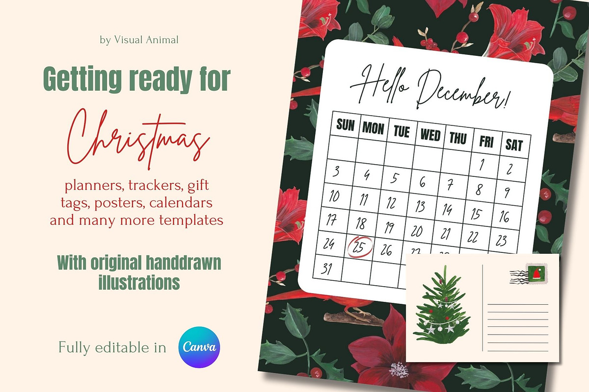 Christmas Canva Template, a Stationery Template by Visual Animal (Photo 1 of 9)