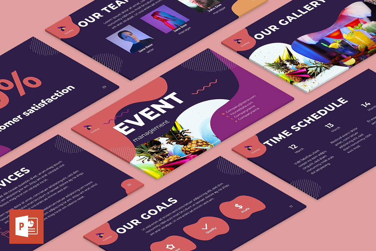 Presentation Event Management, a Presentation Template by TemplatesNow! (Photo 1 of 14)