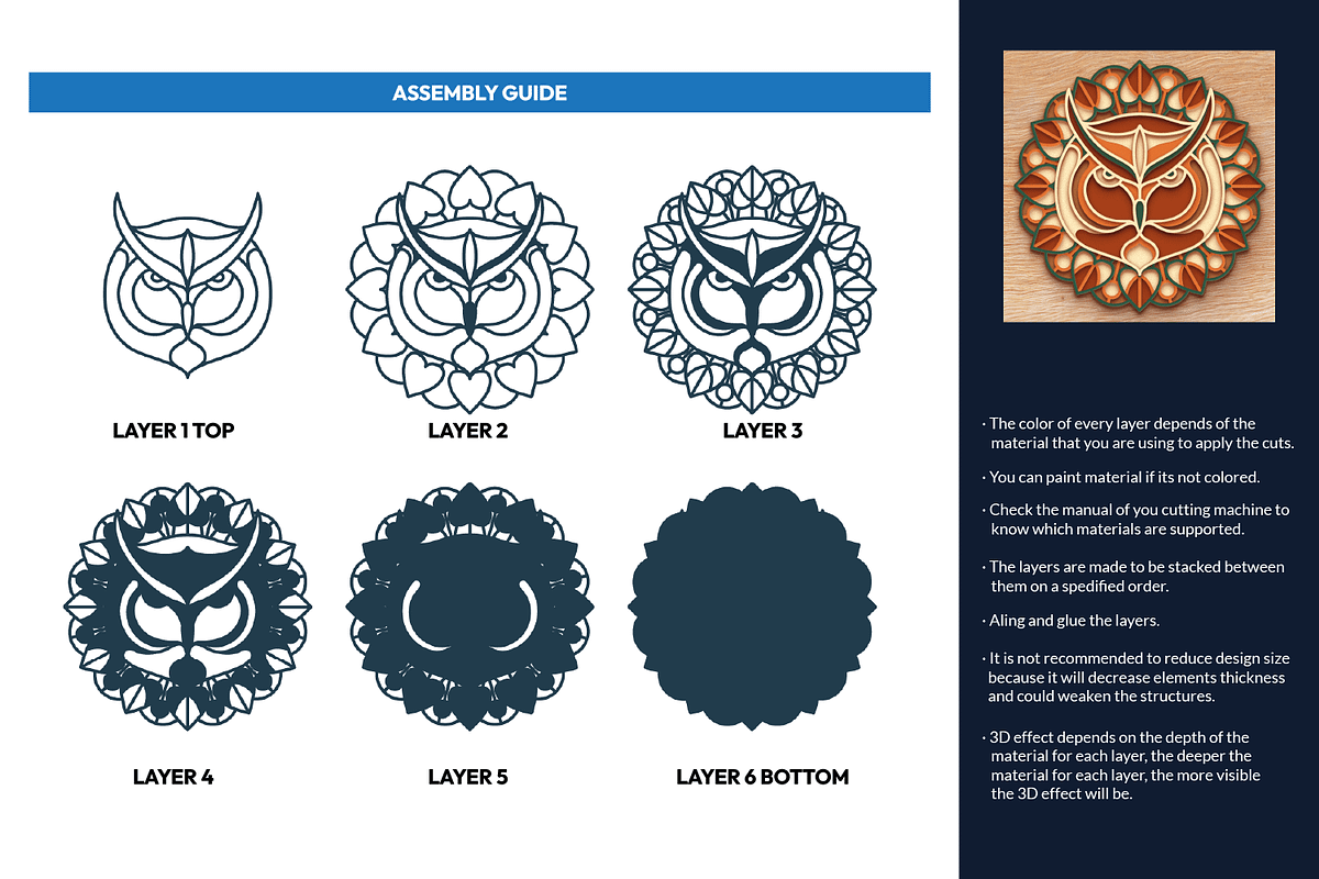 10 Animal Mandalas Set - Laser cut, an Object Graphic by Arshad Ali (Photo 5 of 22)