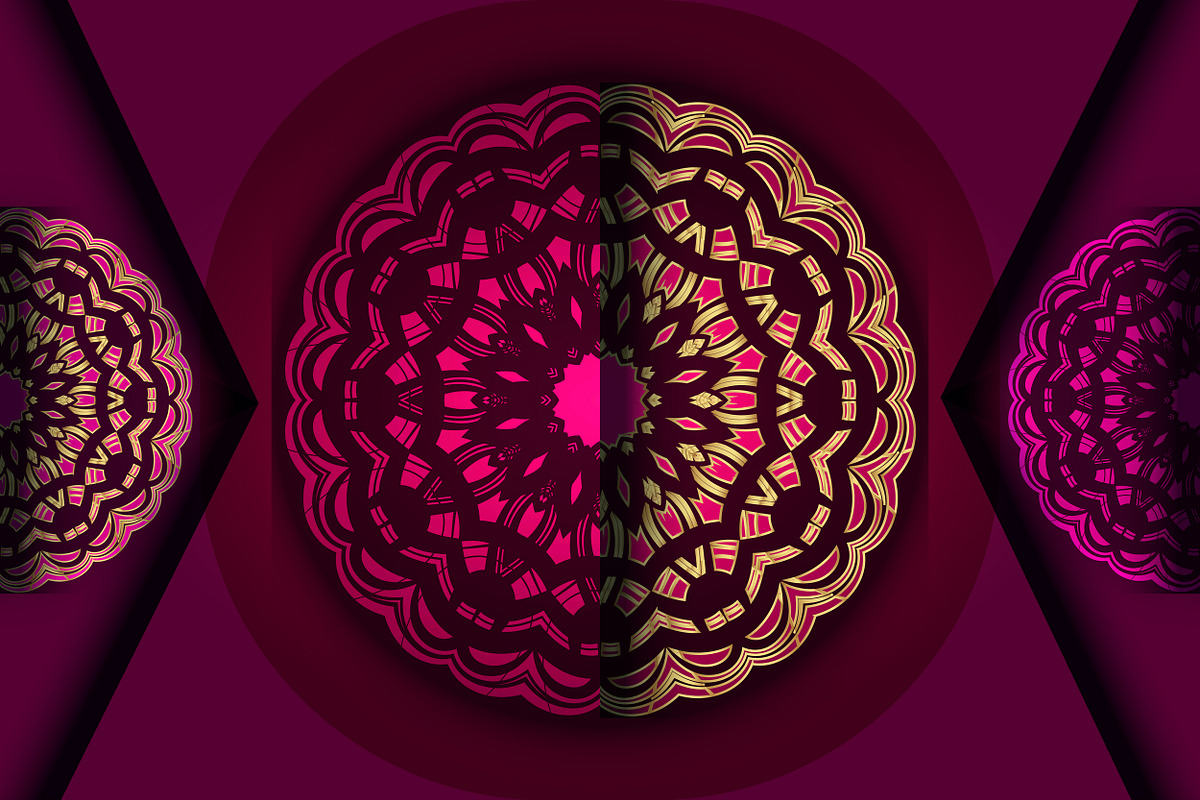 Mandala Oriental Floral art Bundle, a Background Graphic by NJ Himel (Photo 43 of 97)
