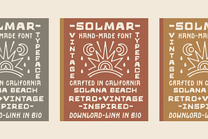 Solmar Typeface Handmade Font