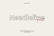 Needleline Font | Stitched Logo Sans, a Sans Serif Font by gafaroff studio (Thumbnail 1 of 5)