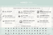 Creative Resume Example, CV Cover L., a Resume Template by HIRED Design Studio (Thumbnail 9 of 19)