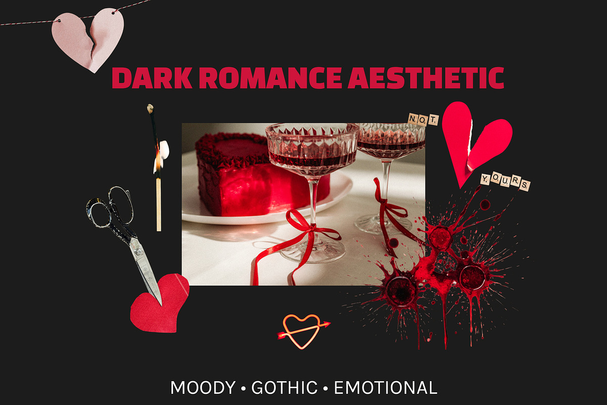Moody Valentine Collage Kit, an Object Graphic by Anzhelika (Photo 3 of 12)