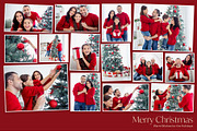 Christmas Family Photo Collage Templ, a Design Template by DesignerCandies (Thumbnail 5 of 5)