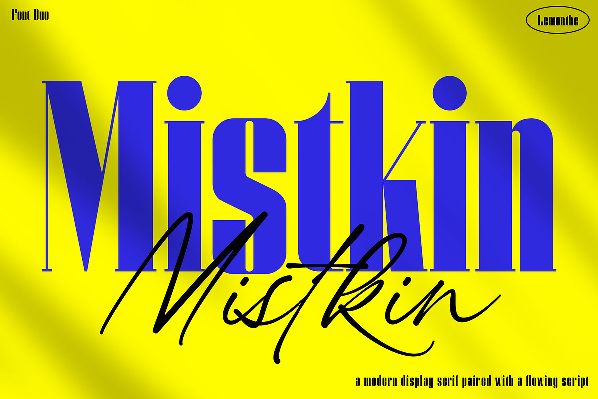 Mistkin | Font Duo, a Serif Font by Lemonthe (Photo 1 of 10)