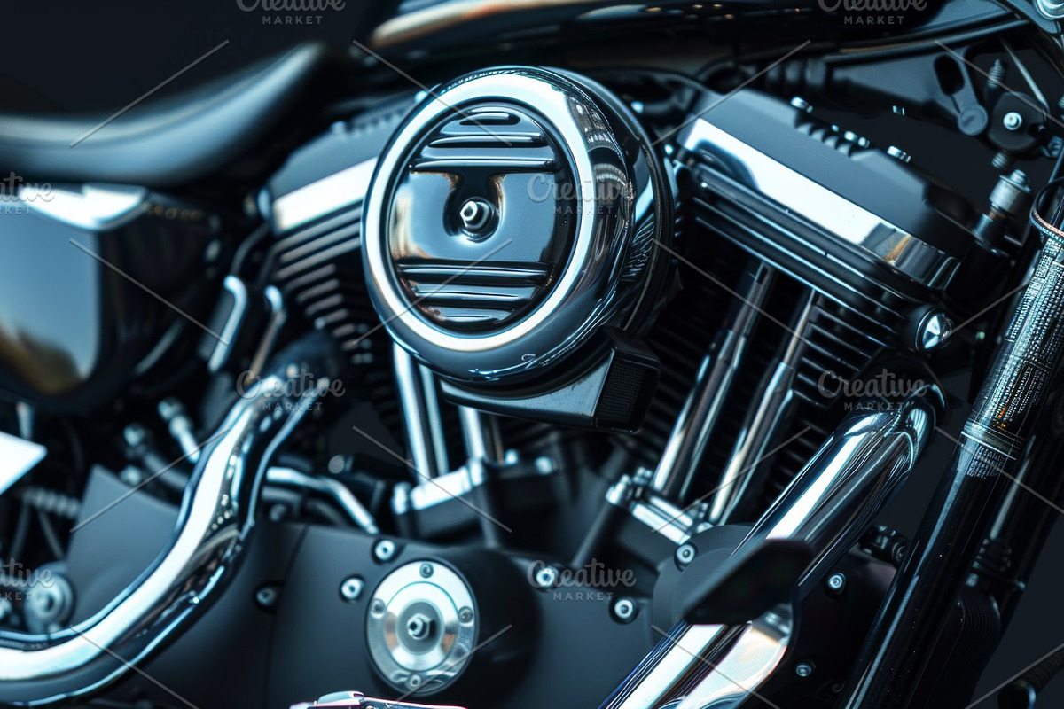 31 Motorcycle engines, a Transportation Photo by Handmadefont (Photo 24 of 33)