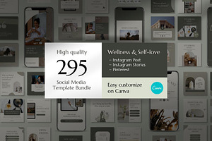 Wellness & Self love Canva Template