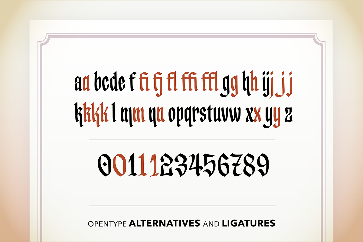 Hobgoblin - fantasy font, a Blackletter Font by SelfBuild Type (Photo 7 of 8)