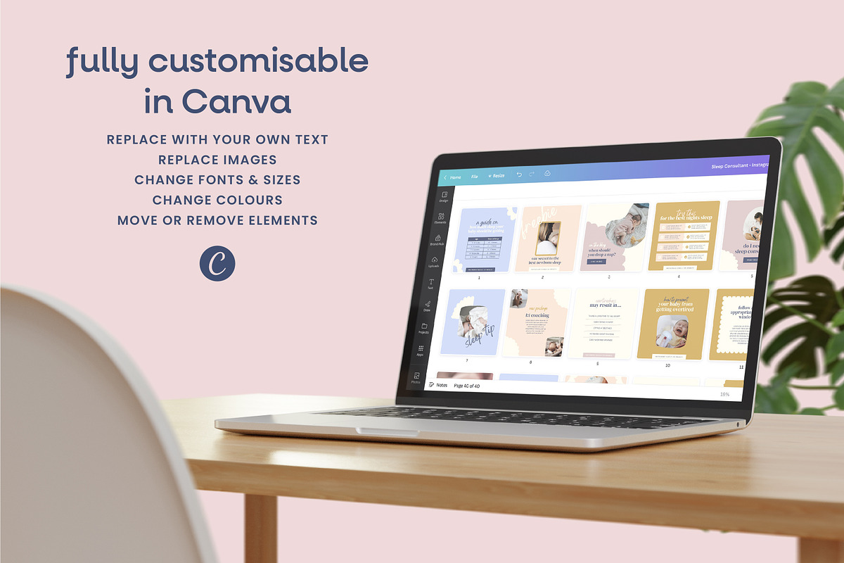 Sleep Coach Instagram Templates, a Social Media Template by Templatez.Co (Photo 4 of 6)