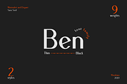 Ben Sans Serif Family, a Sans Serif Font by Motokiwo (Thumbnail 1 of 13)