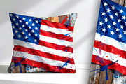 American Flag on Barn Board, a Seasonal Illustration by Sharon Schwalbe (Thumbnail 3 of 5)
