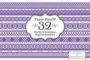 Purple Lace Clipart & Vectors, an Illustration by Amanda Ilkov (Thumbnail 1 of 5)