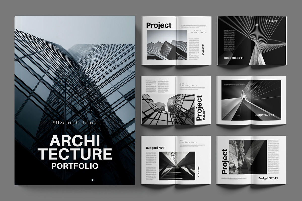 Architecture portfolio design, a Brochure Template by ContestDesign (Photo 1 of 3)