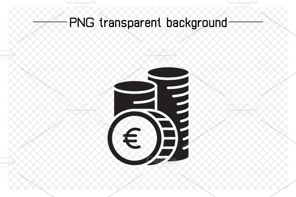 Euro Currency Money Icons Set, a Solid Icon by Designfour (Photo 4 of 7)