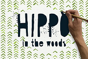 Hippo in the Woods - Organic Font, a Sans Serif Font by Vitek Graphic (Thumbnail 1 of 5)