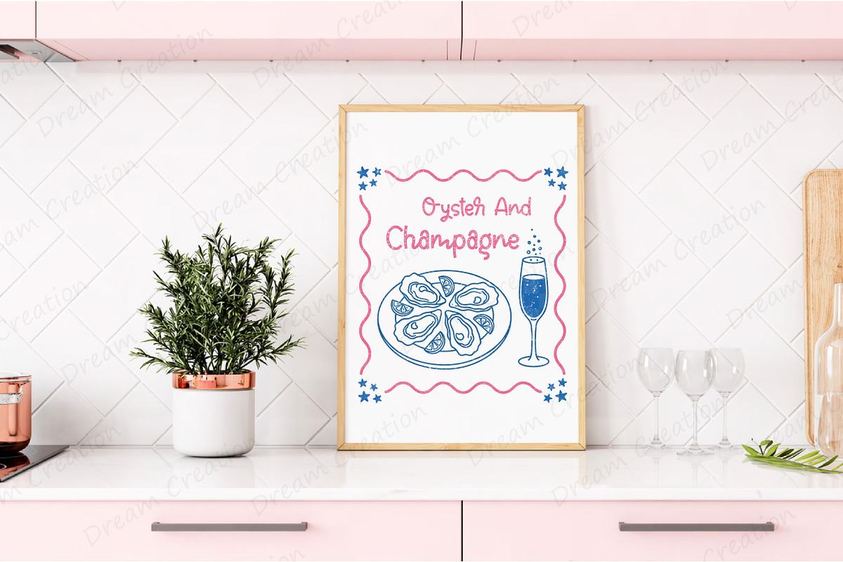 Summer Oyster Hand Drawn Line Art, an Illustration by Dream Creation (Photo 6 of 7)