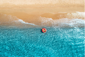 Aerial view of a young woman, a Nature Photo by den-belitsky