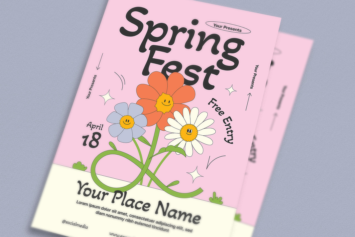 Spring Festival Event Flyer, a Flyer Template by Guuver (Photo 3 of 3)