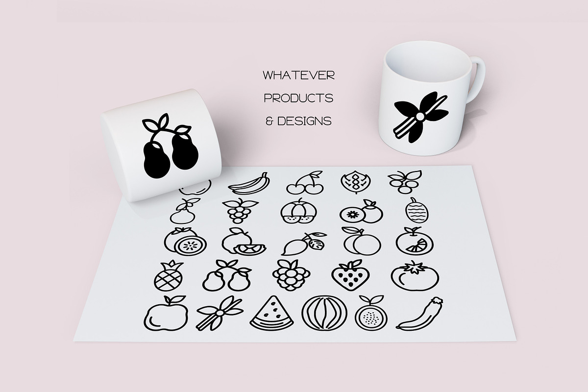 Fruit Alphabet - Dingbat Font, a Symbol Font by WADLEN (Photo 6 of 7)