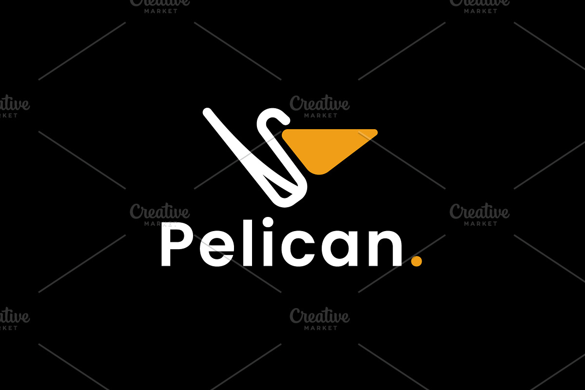 pelican logo illustration, a Branding & Logo Template by Dyn Studio