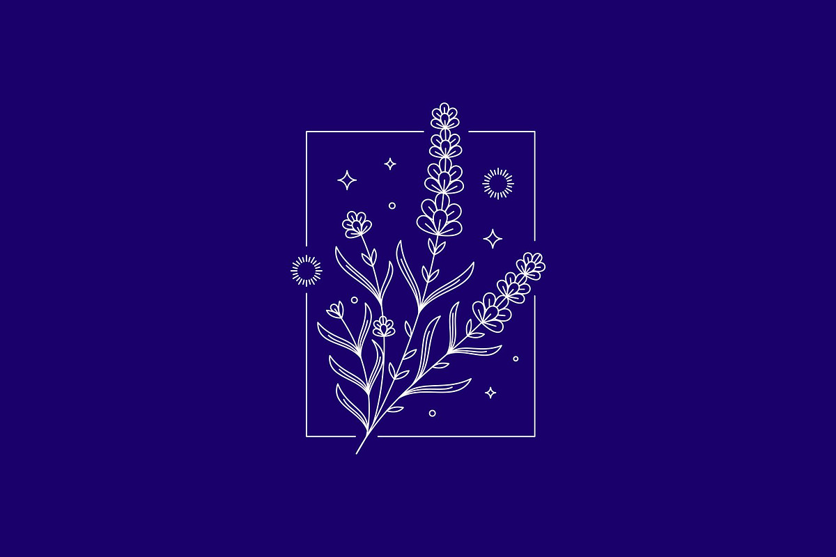 Lavender Flower Lineart Logo, a Branding & Logo Template by Buqancreative (Photo 4 of 4)