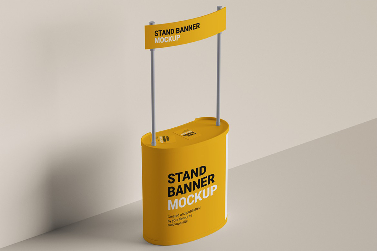 Stand Banner Mockup, a Merchandise Mockup by HanaSaka_Studio (Photo 5 of 5)