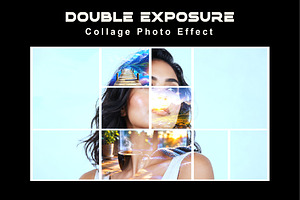 Double Exposure Collage Photo Effect, a Layer Style Add-On by studiogstock