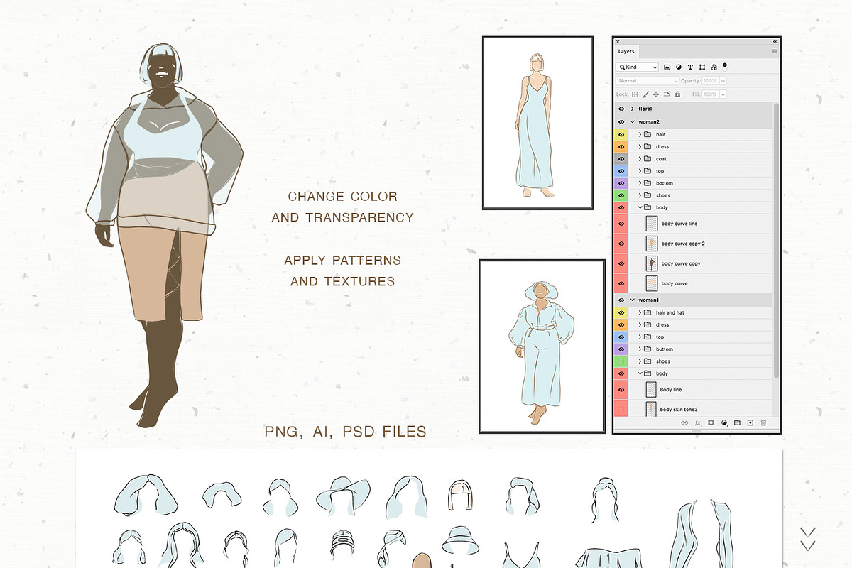 Sale! Hot Trend Fashion Look Creator, an Object Graphic by Cat In Colour (Photo 7 of 8)