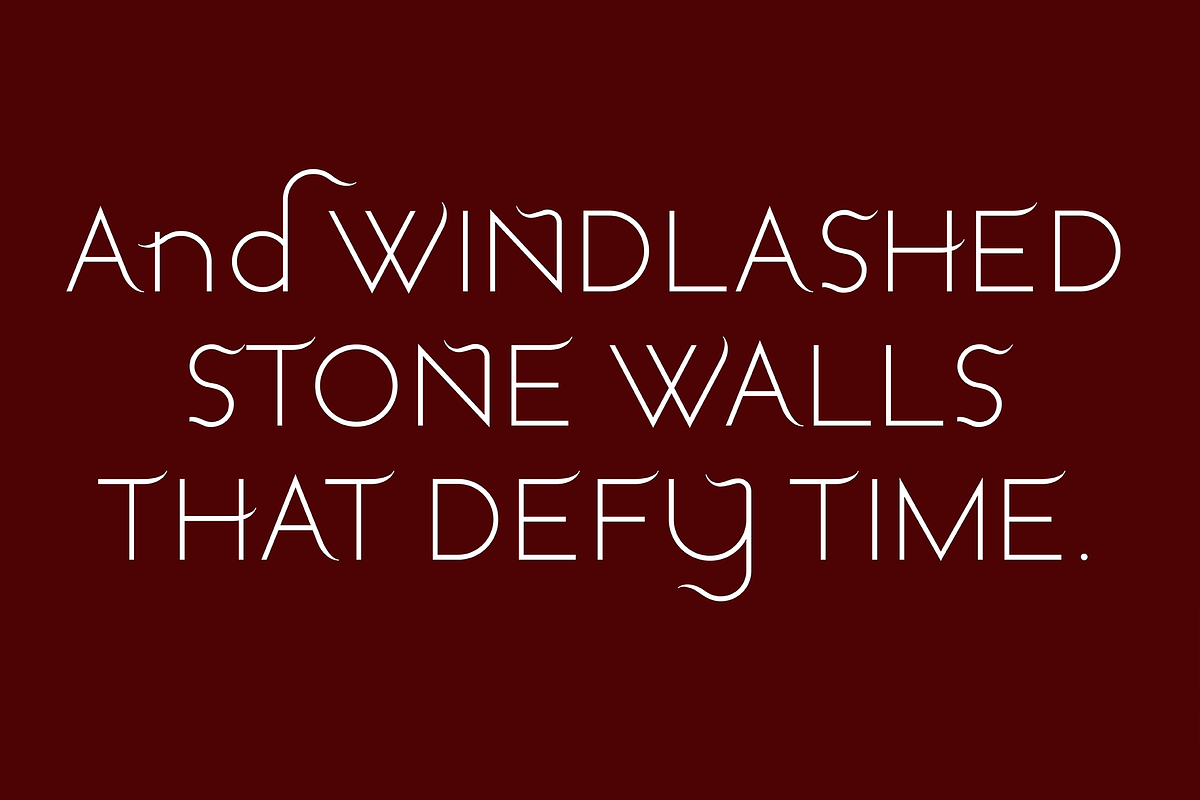 Windswept. Stunning sans serif font, a Sans Serif Font by LostandFoundry (Photo 4 of 8)