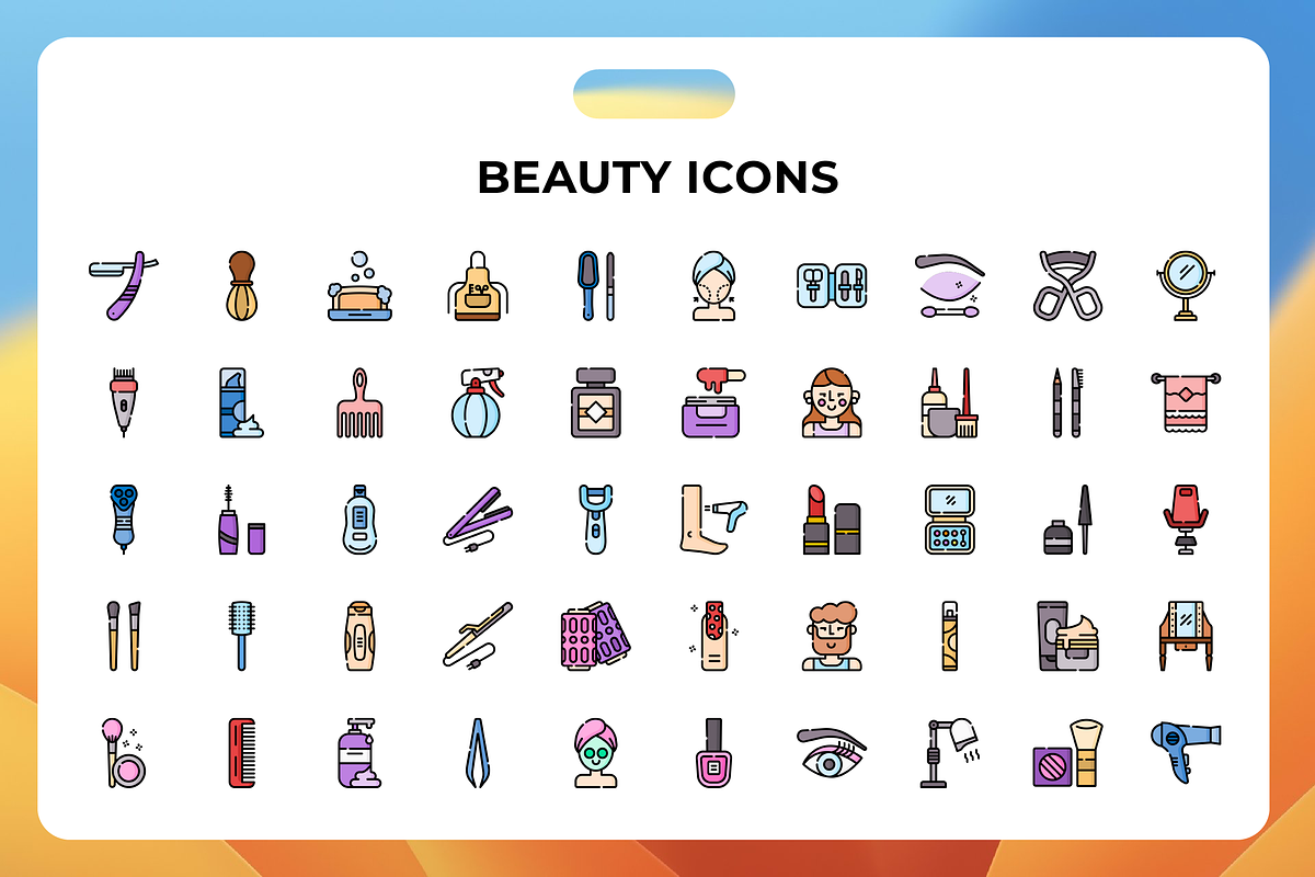 Beauty Icons, a Duotone Icon by Wencory (Photo 1 of 3)
