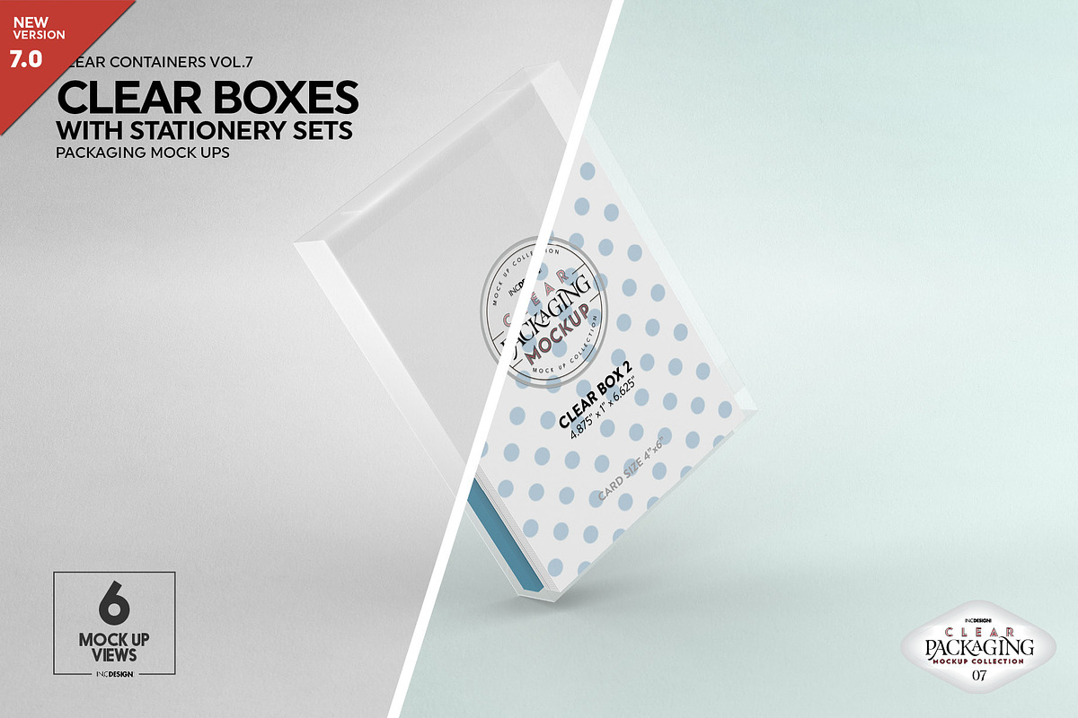 Clear Box Set Packaging Mockup, a Cups & Container Mockup by INCDesign (Photo 1 of 21)