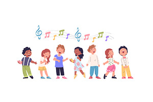 Children singers. Child school, a Graphic by Stock-Smart-Start