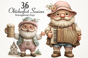 Quirky Oktoberfest Seniors Clipart, a Seasonal Illustration by RobertsArt (Thumbnail 1 of 5)