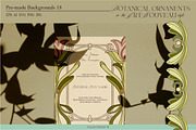 Art Nouveau Botanical Ornaments III, a Pattern Graphic by Collection by VY (Thumbnail 6 of 8)