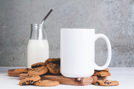 Cookies & Milk Mug Mockup