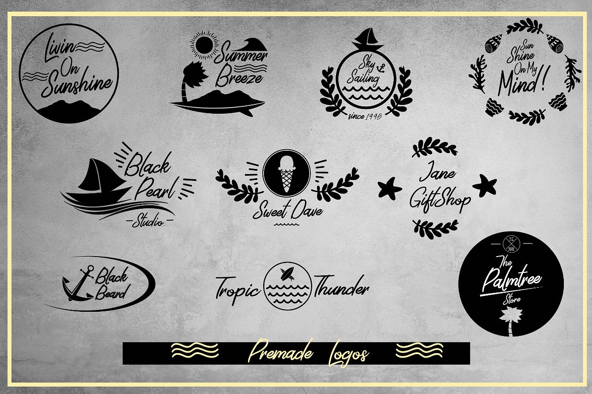 Summer & Nautical Design Pack, an Illustration by Rustype (Photo 5 of 6)