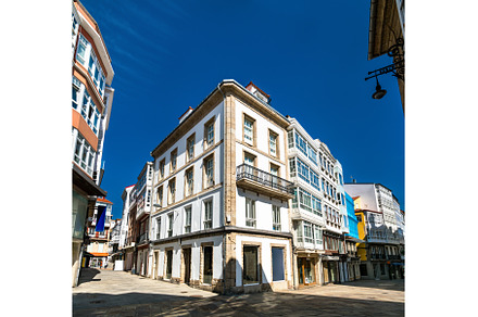 Traditional architecture in A Coruna, an Architecture Photo by Leonid Andronov