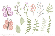 Pastel Flower Clipart & Vectors, an Illustration by Amanda Ilkov (Thumbnail 4 of 4)