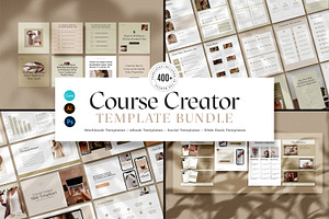 400 Course Creator Templates CANVA