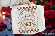 67 Valentines Teddy SVG, Valentine, an Illustration by Canvas Craft (Thumbnail 1 of 7)