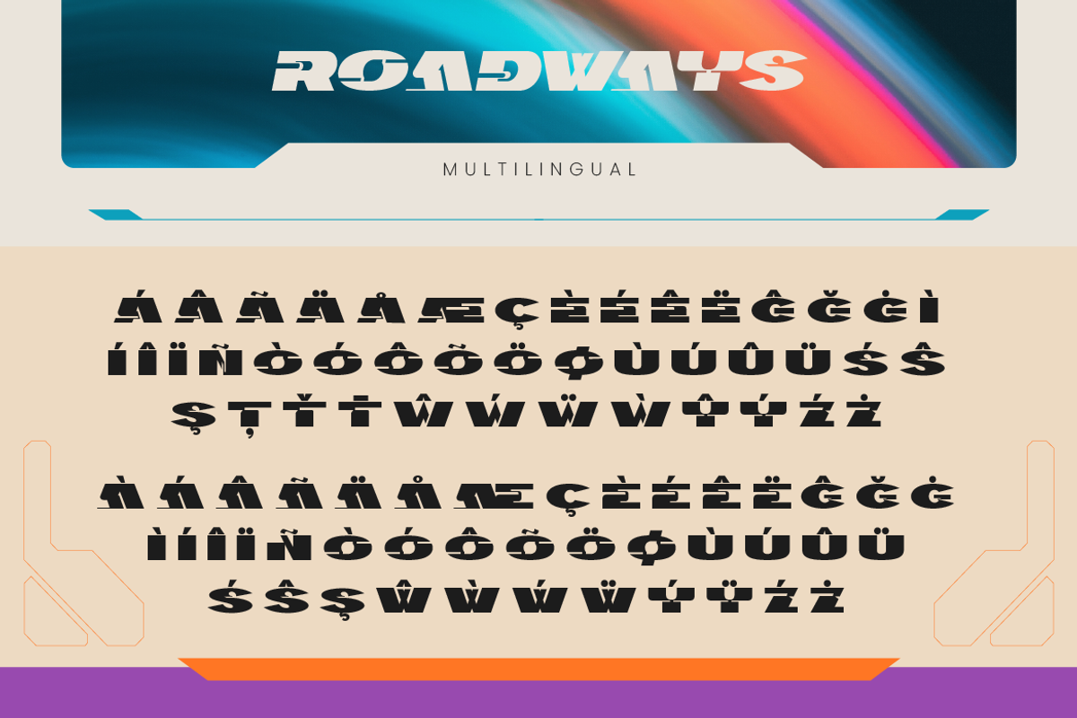 Roadways, a Slab Serif Font by Burntilldead (Photo 10 of 12)