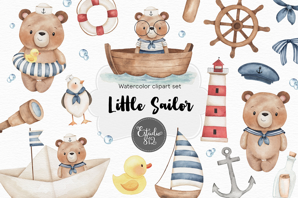 Little Sailor, an Animal Illustration by Estudio 812 (Photo 1 of 9)