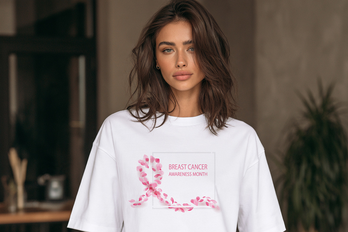 Breast cancer awareness month, a Healthcare Illustration by oxy_gen (Photo 2 of 3)