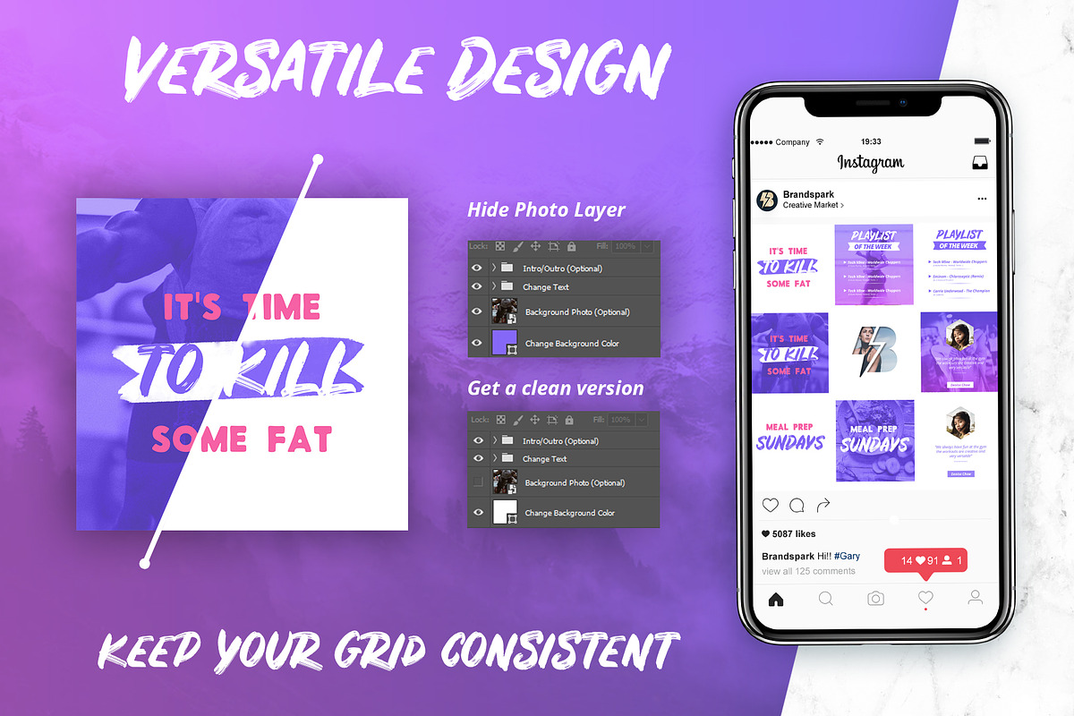 ANIMATED - Modern Instagram Posts, a Social Media Template by Brandspark (Photo 4 of 8)