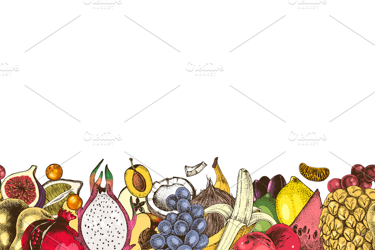 Hand drawn fruits and berries, an Object Graphic by handsketched (Photo 14 of 14)