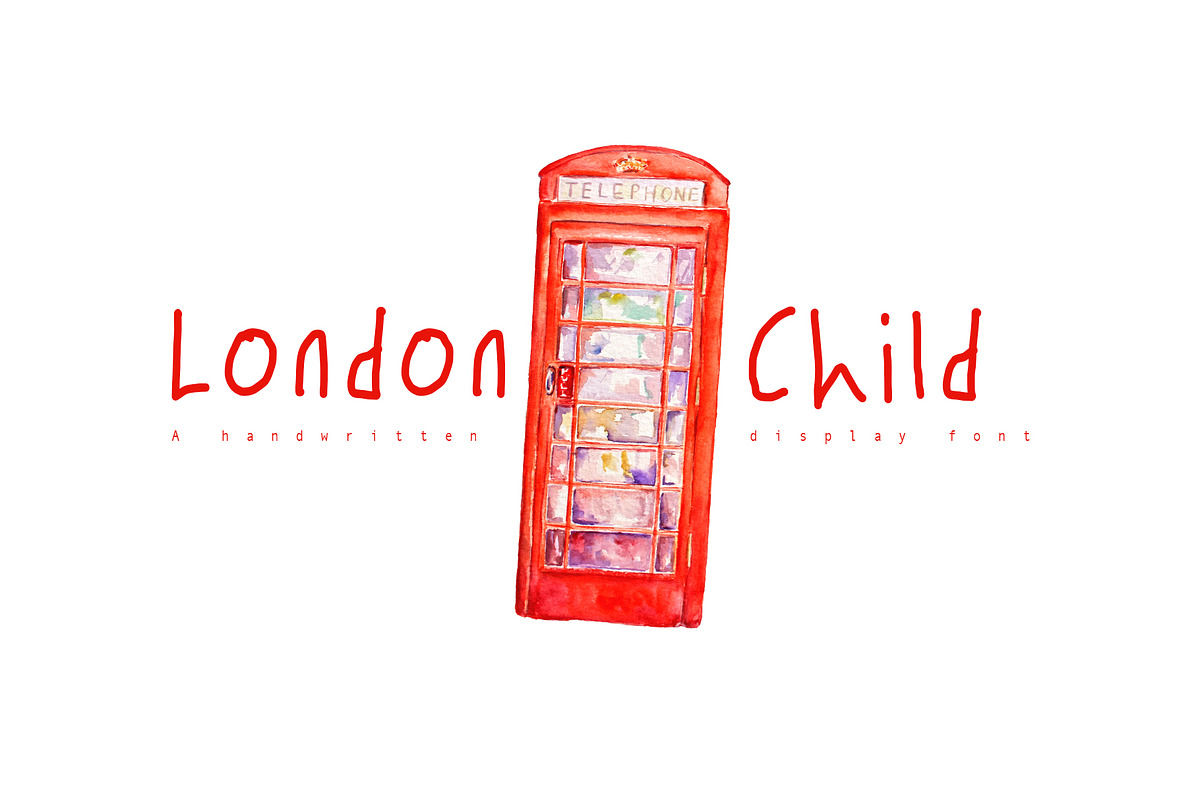 London Child a Handwritten Font, a Handwritten Font by Tera Asset Garage (Photo 1 of 6)