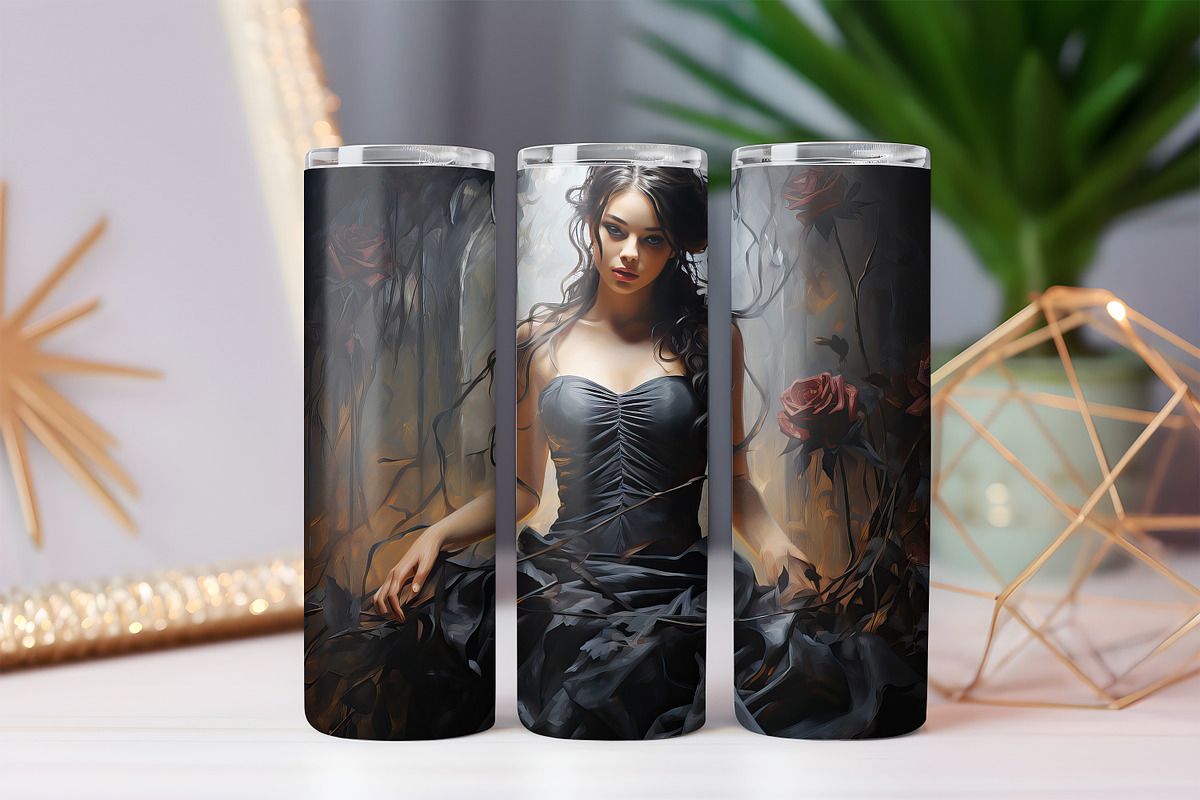 A Ballerina Amongst Dark Roses, a Background Graphic by Curve Design (Photo 8 of 8)
